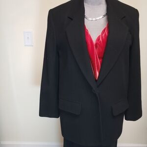 Vintage 90s Harrison and Kent Classic Black Blazer